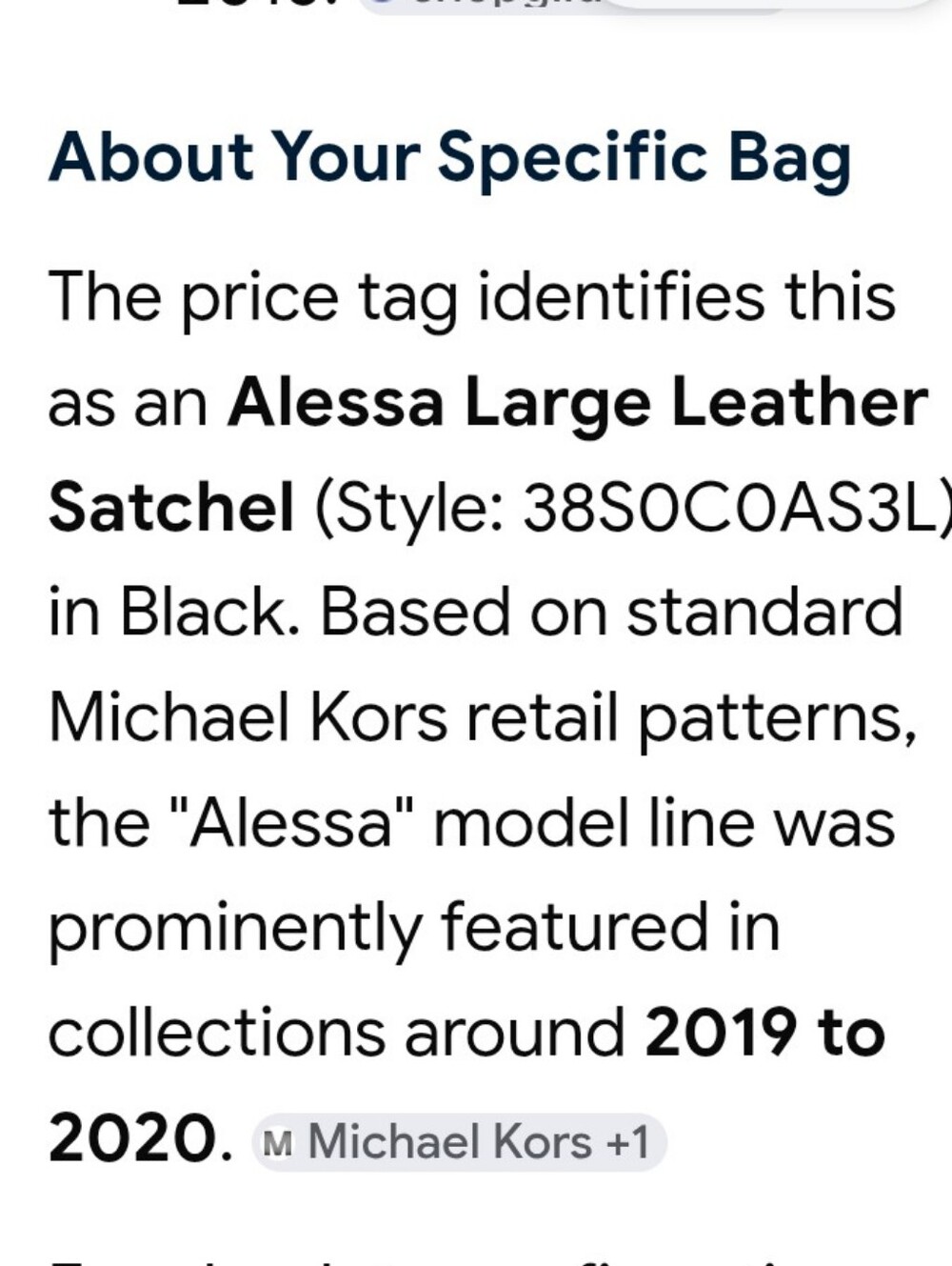 NWT💕Michael Kors Alessa 2019 Black Pebble Leather Satchel with Shoulder Strap - Picture 4 of 12
